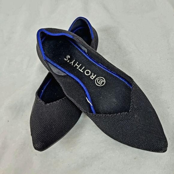 Rothy's Black and Blue Flats - Picture 12 of 15